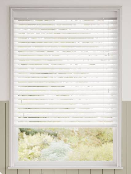 Pristine White Wooden Blind thumbnail image
