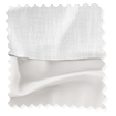 Electric Bijou Linen White & Coconut Double Roman Blind swatch image